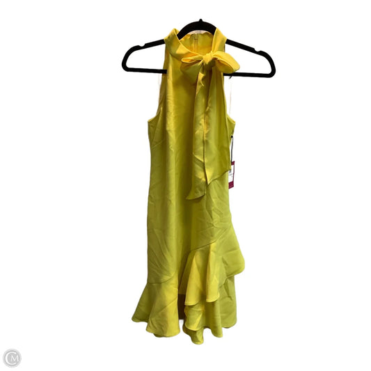 Dress Party Midi By Vince Camuto In Yellow, Size: Xs