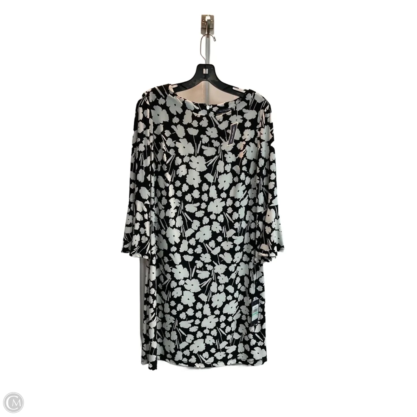 Dress Party Midi By Tommy Hilfiger In Black & White, Size: M
