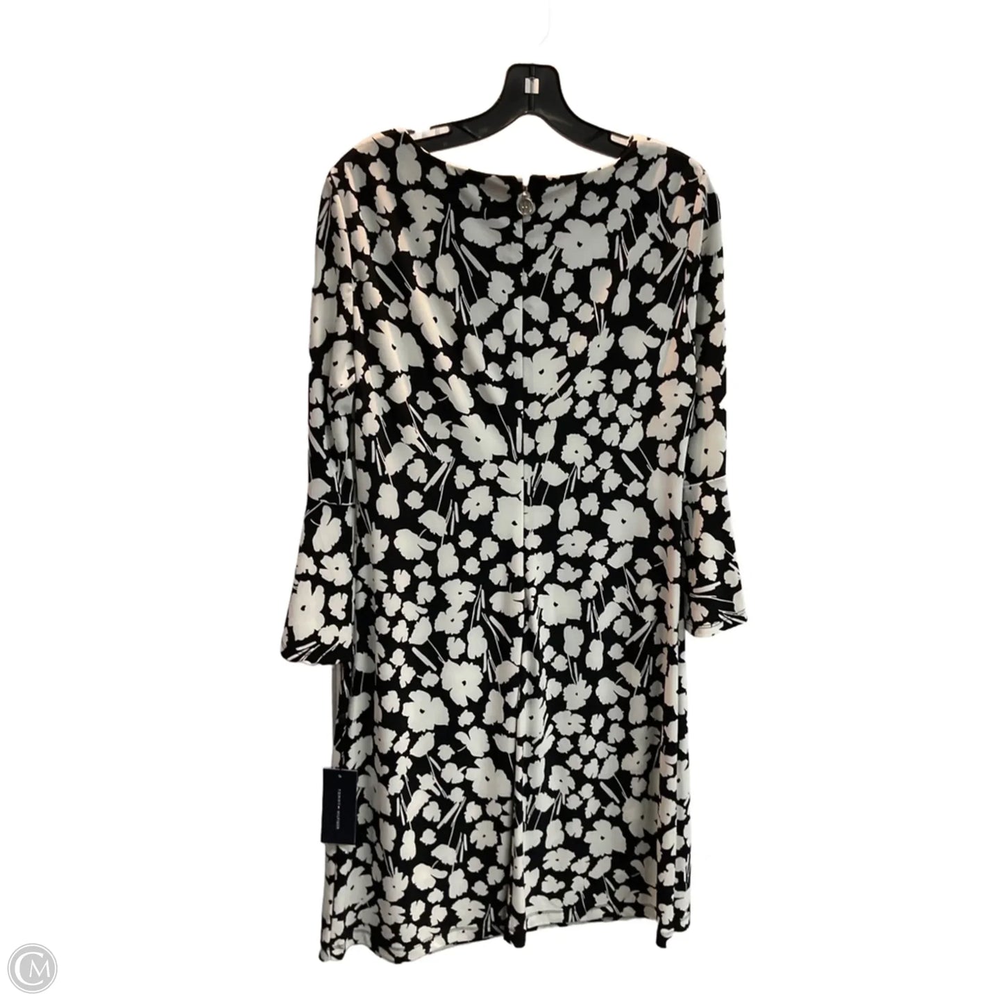 Dress Party Midi By Tommy Hilfiger In Black & White, Size: M