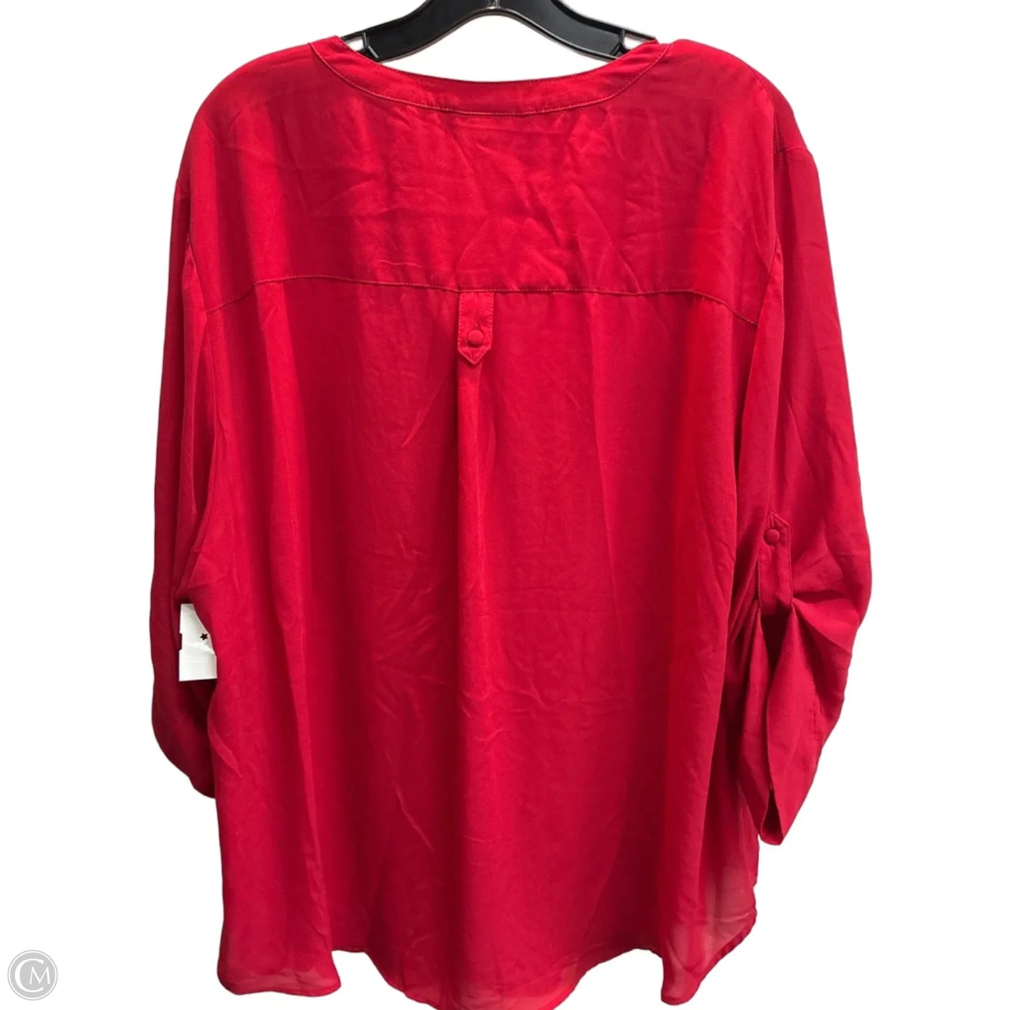 Top 3/4 Sleeve By Torrid In Red, Size: 3x