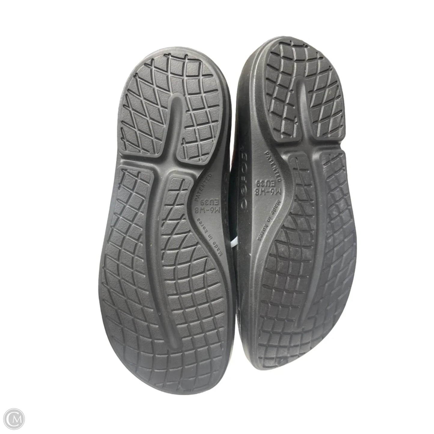 Shoes Flats By Oofos In Black, Size: 8
