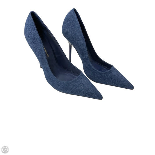 Shoes Heels Stiletto By Good American In Blue Denim, Size: 10