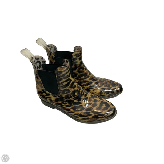 Boots Rain By J. Crew In Animal Print, Size: 8