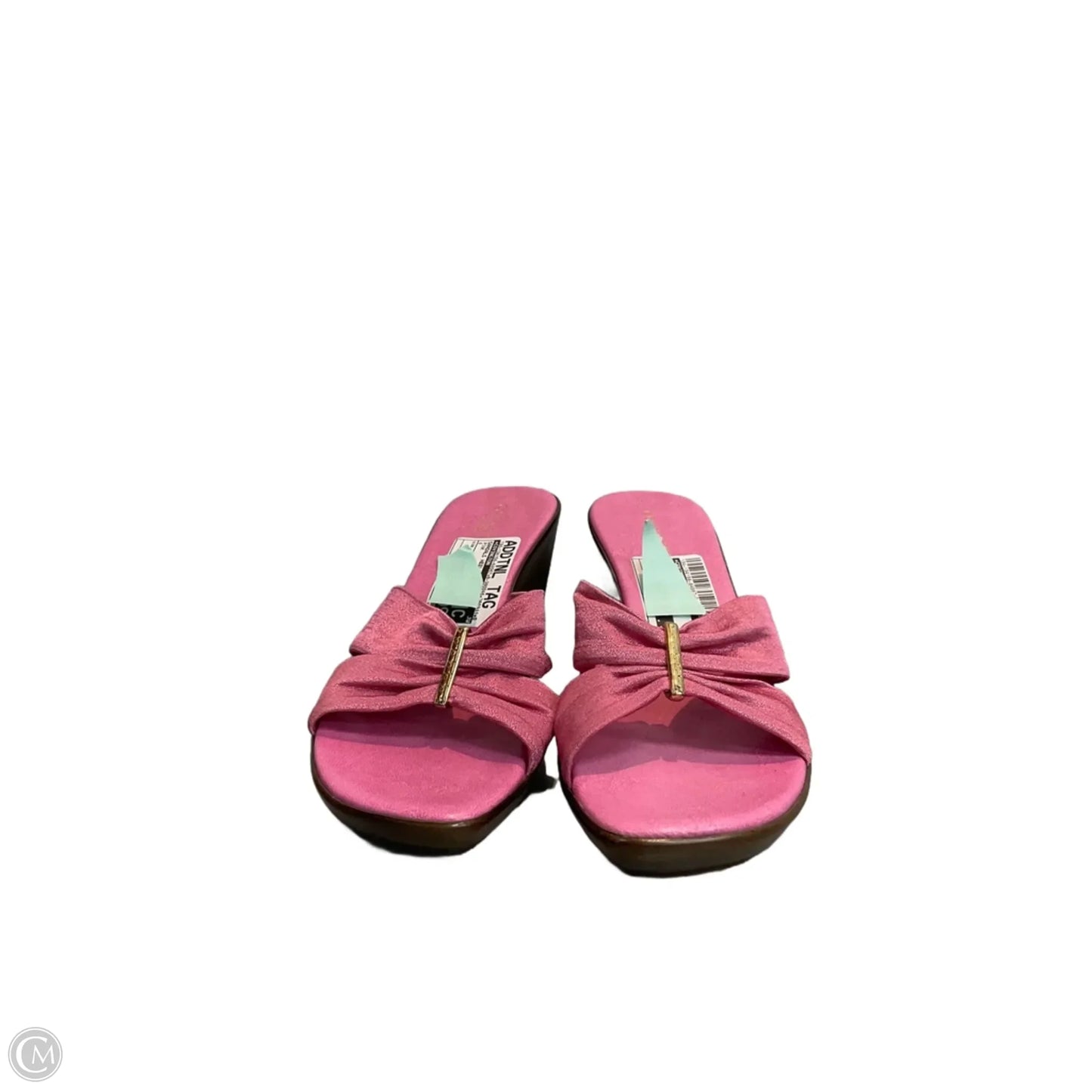 Sandals Heels Wedge By Covington In Pink, Size: 6