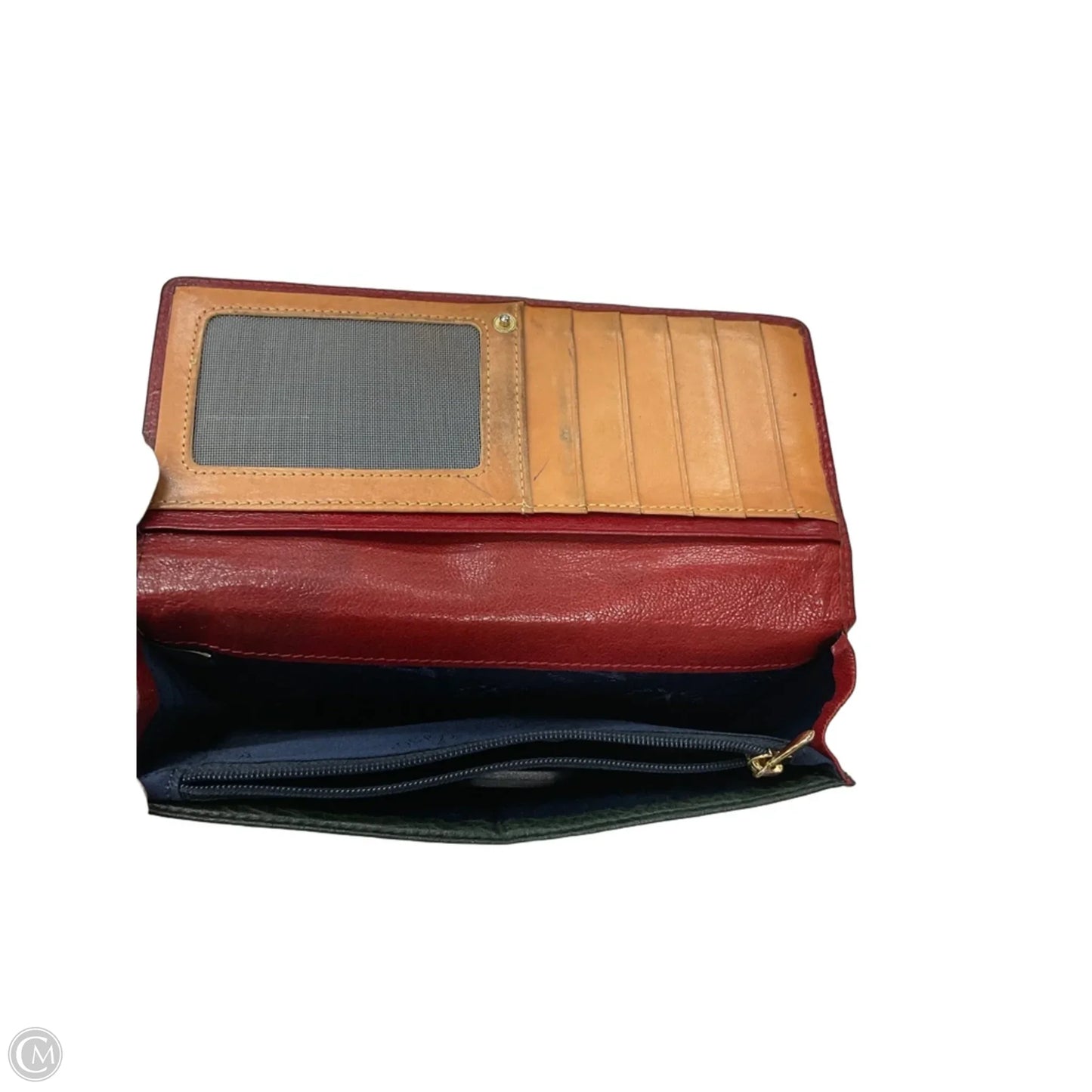 Wallet Leather By Cmc, Size: Medium