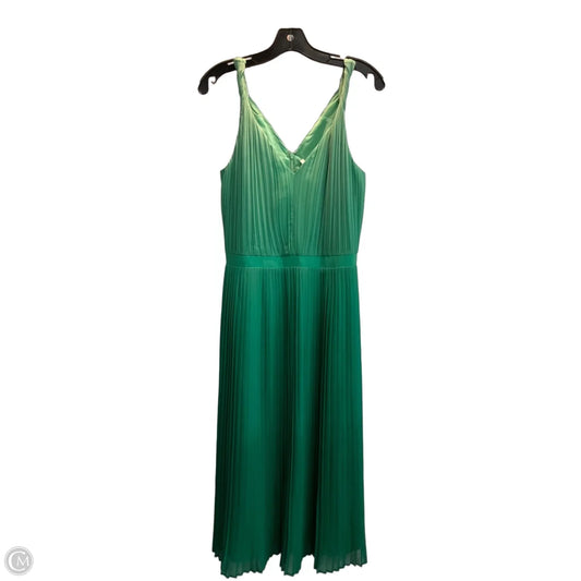 Dress Casual Midi By Banana Republic In Green, Size: 12