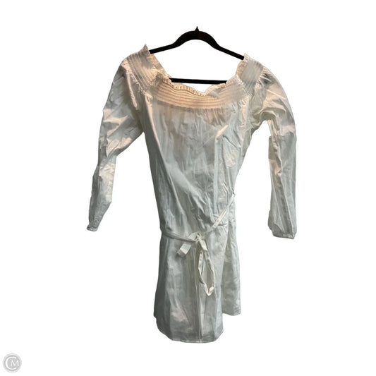 Dress Casual Midi By Express In White, Size: L