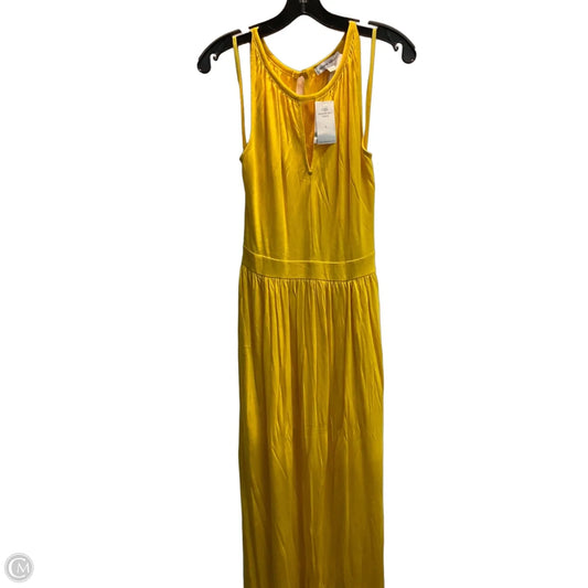 Dress Casual Maxi By Banana Republic In Yellow, Size: L