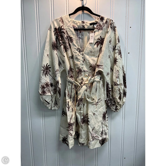 Dress Casual Midi By Banana Republic In Animal Print, Size: Lp