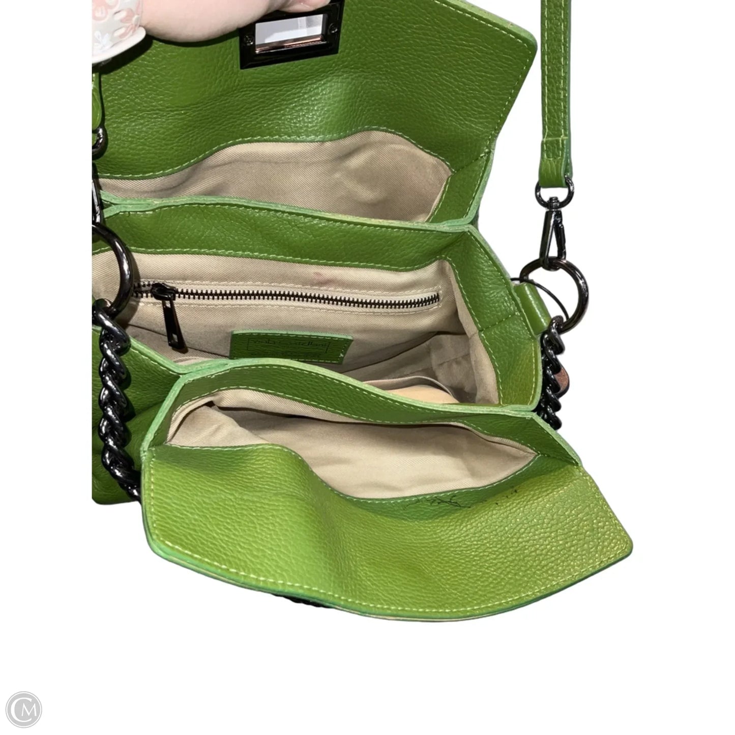 Handbag Leather By Cmb, Size: Medium