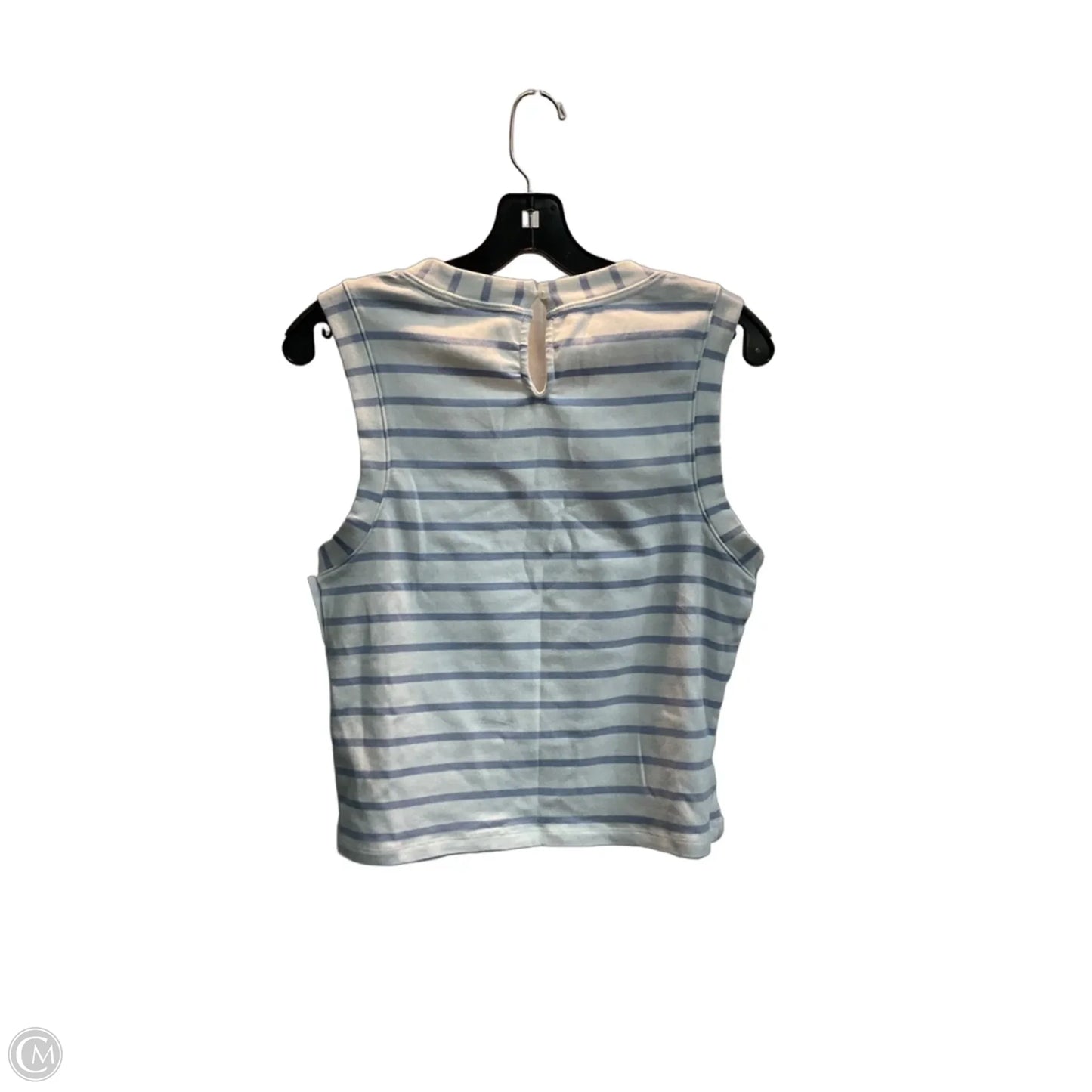 Top Sleeveless By Maeve In Striped Pattern, Size: M