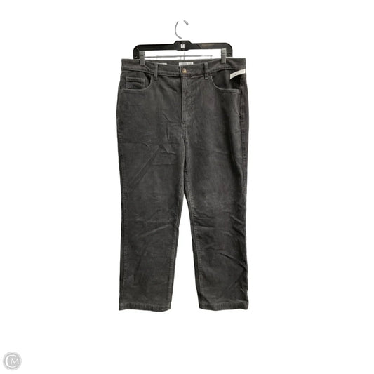 Pants Corduroy By Loft In Grey, Size: 14