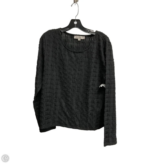 Top Long Sleeve By Loft In Black, Size: Xl