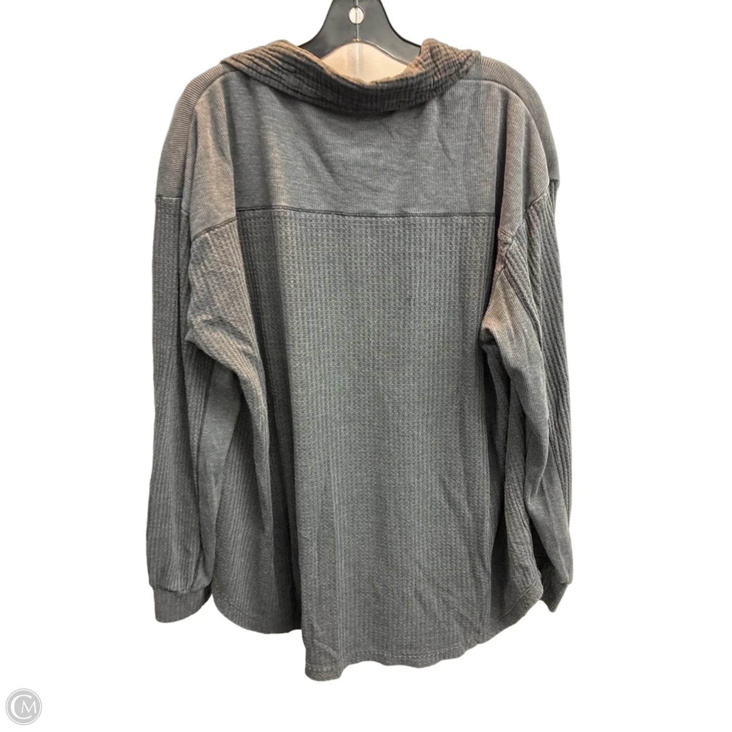 Top Long Sleeve By Briggs In Grey, Size: Xxl