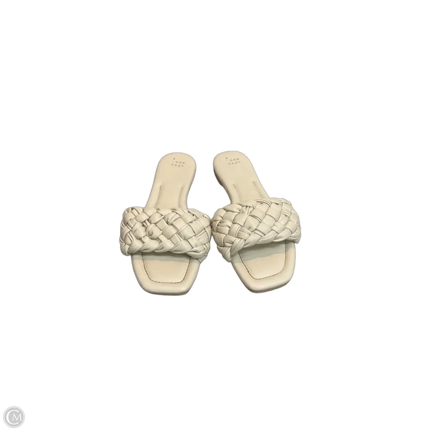Sandals Flats By A New Day In Beige, Size: 10