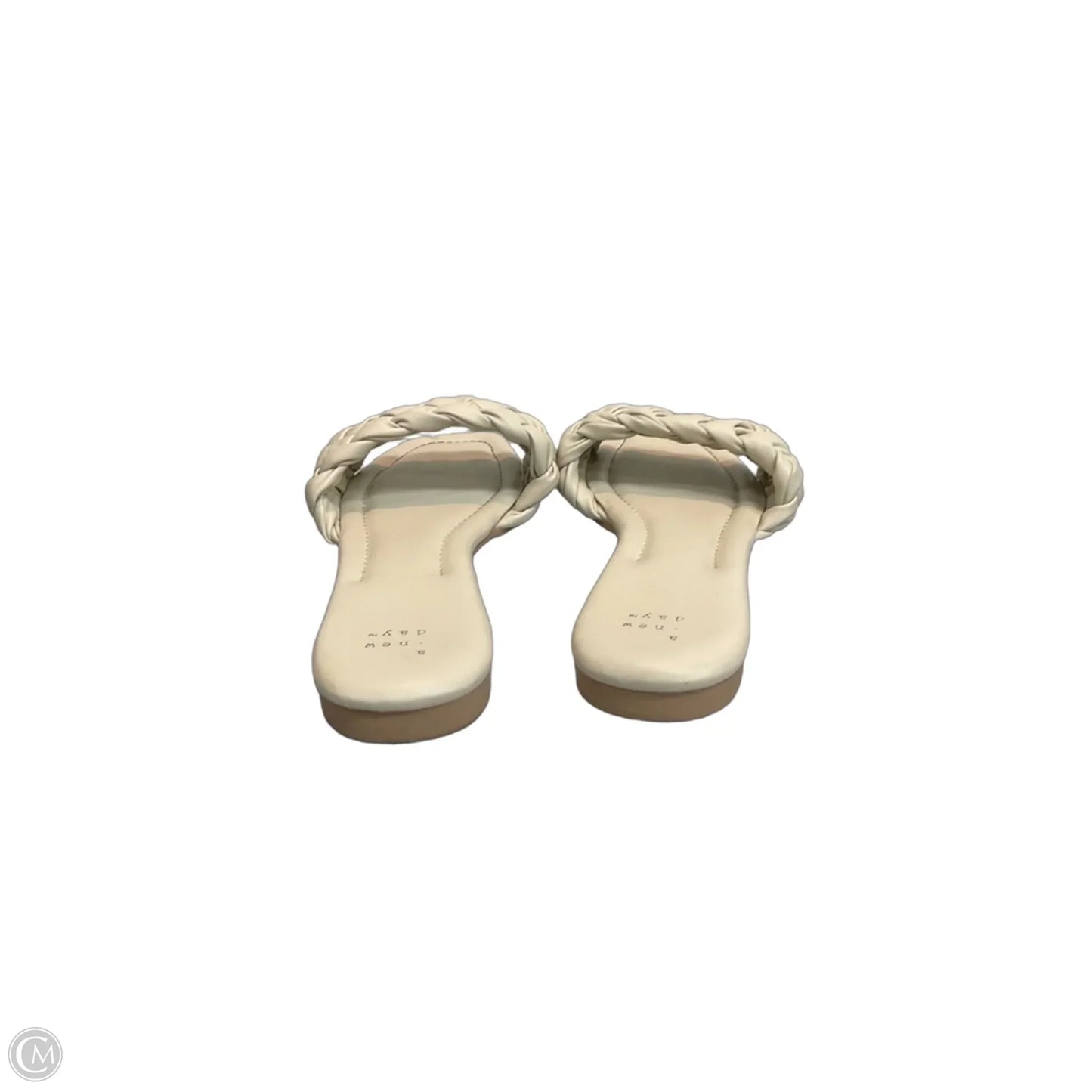 Sandals Flats By A New Day In Beige, Size: 10