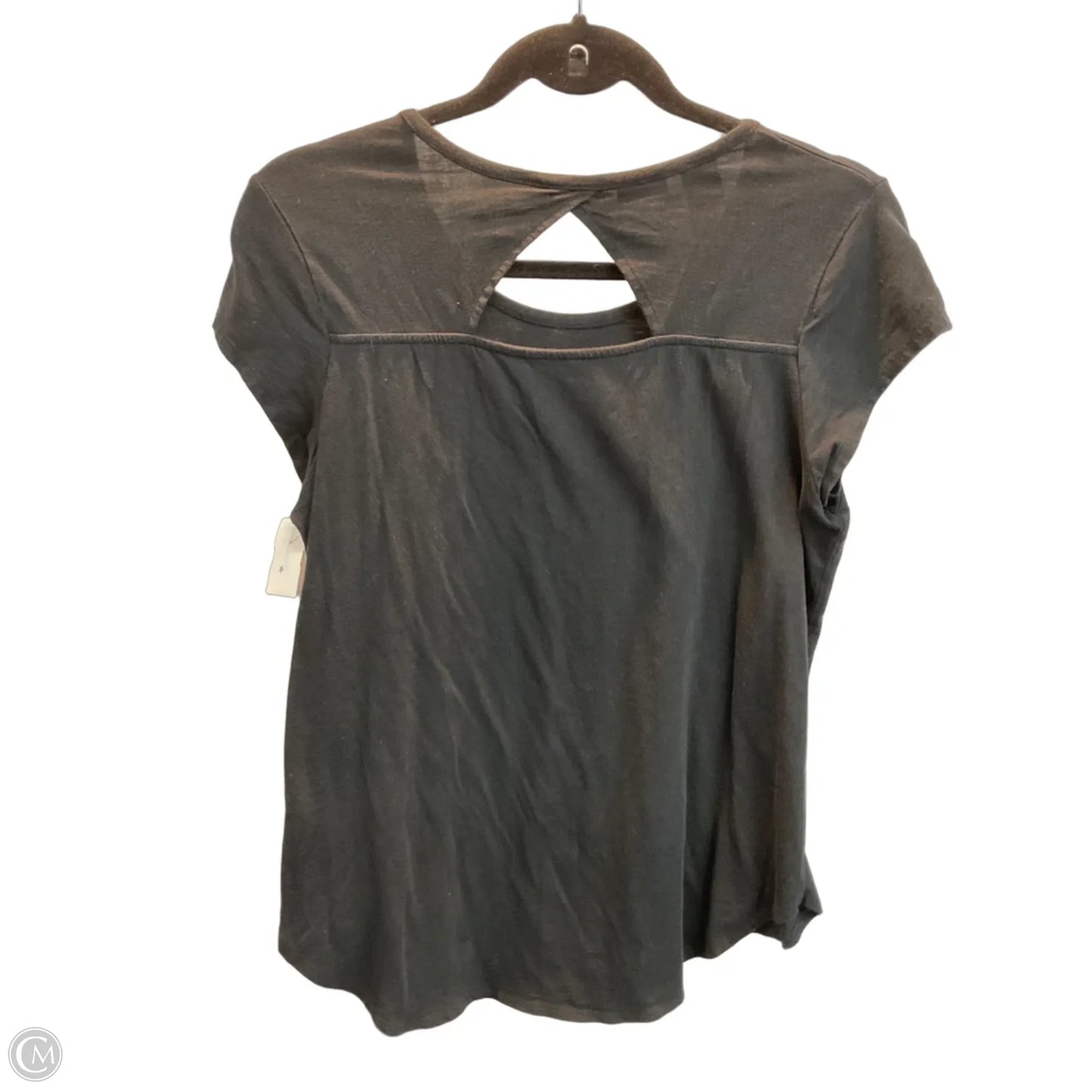 Top Short Sleeve By Max Studio In Black, Size: M