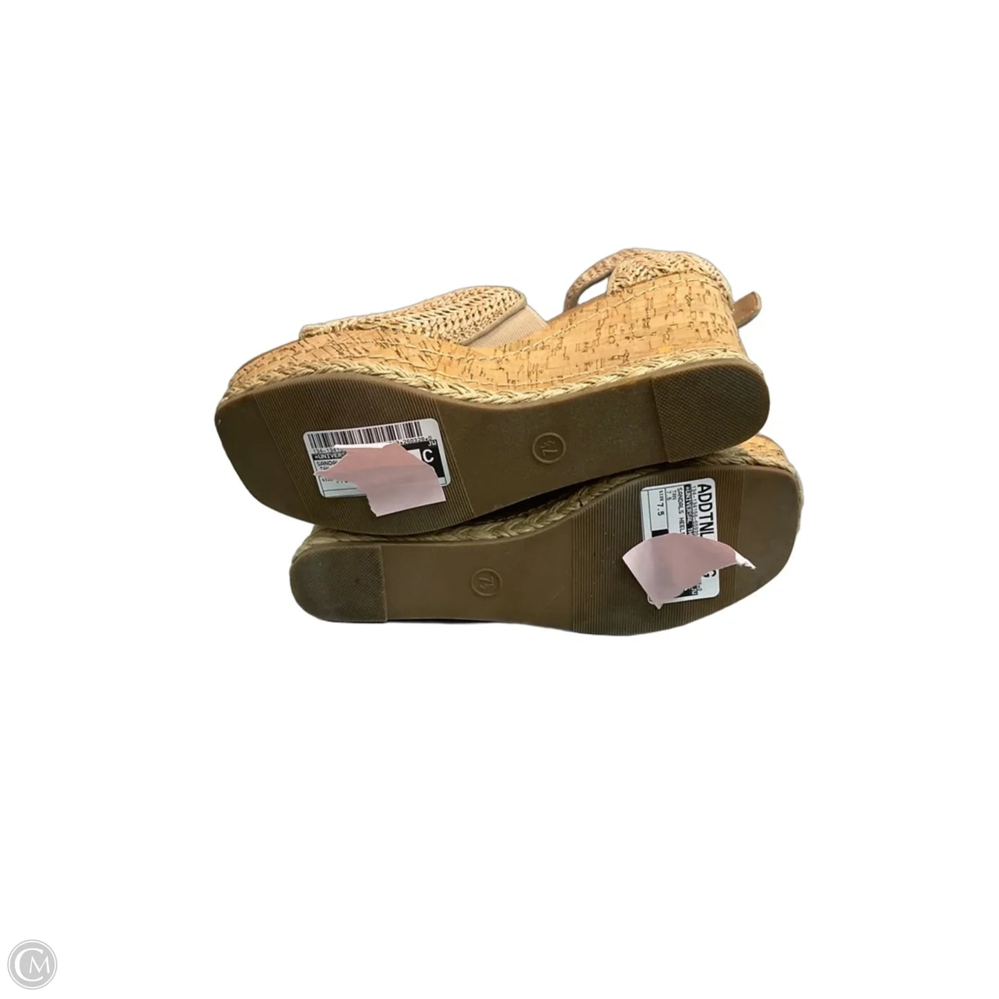 Sandals Heels Wedge By Universal Thread In Tan, Size: 7.5