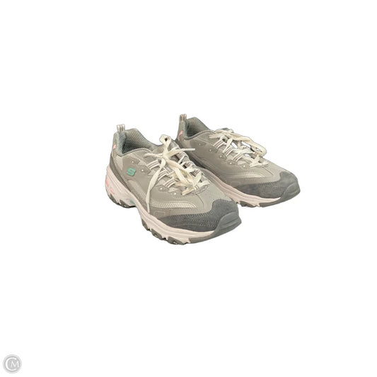 Shoes Athletic By Skechers In Grey, Size: 10