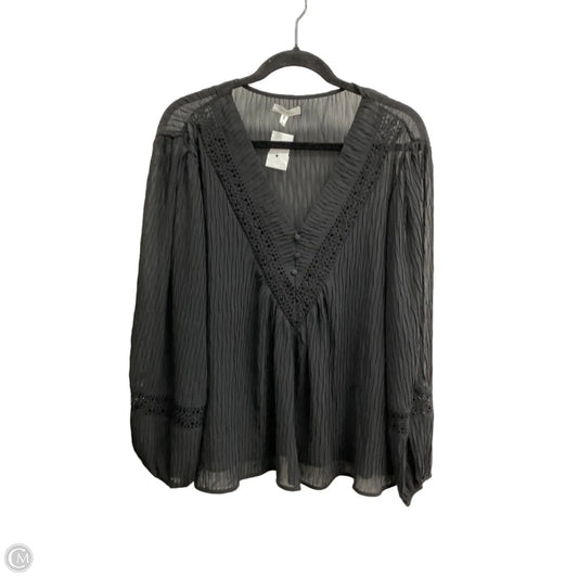 Top Long Sleeve By Maurices In Black, Size: L
