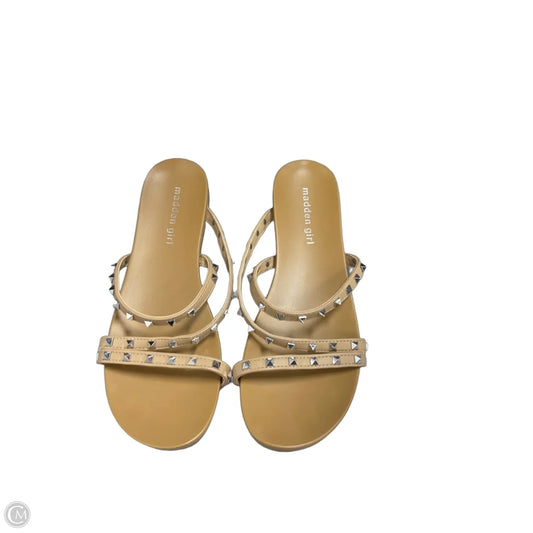 Sandals Flats By Madden Girl In Brown, Size: 8.5