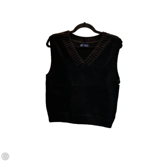 Vest Sweater By Gap In Black, Size: S