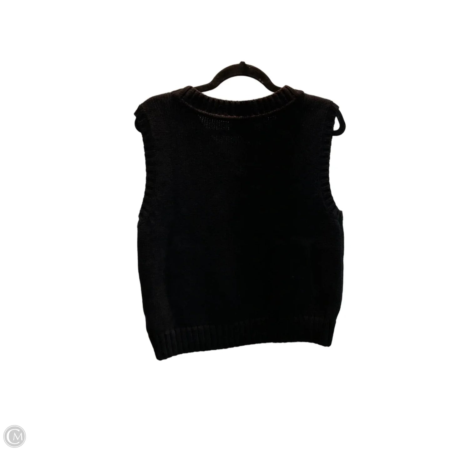 Vest Sweater By Gap In Black, Size: S