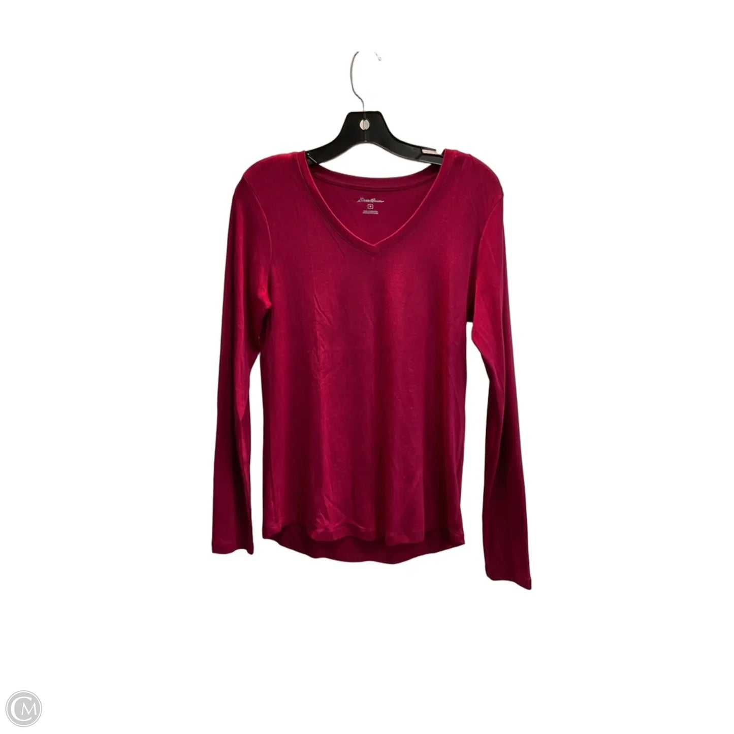 Top Long Sleeve Basic By Eddie Bauer In Red, Size: M