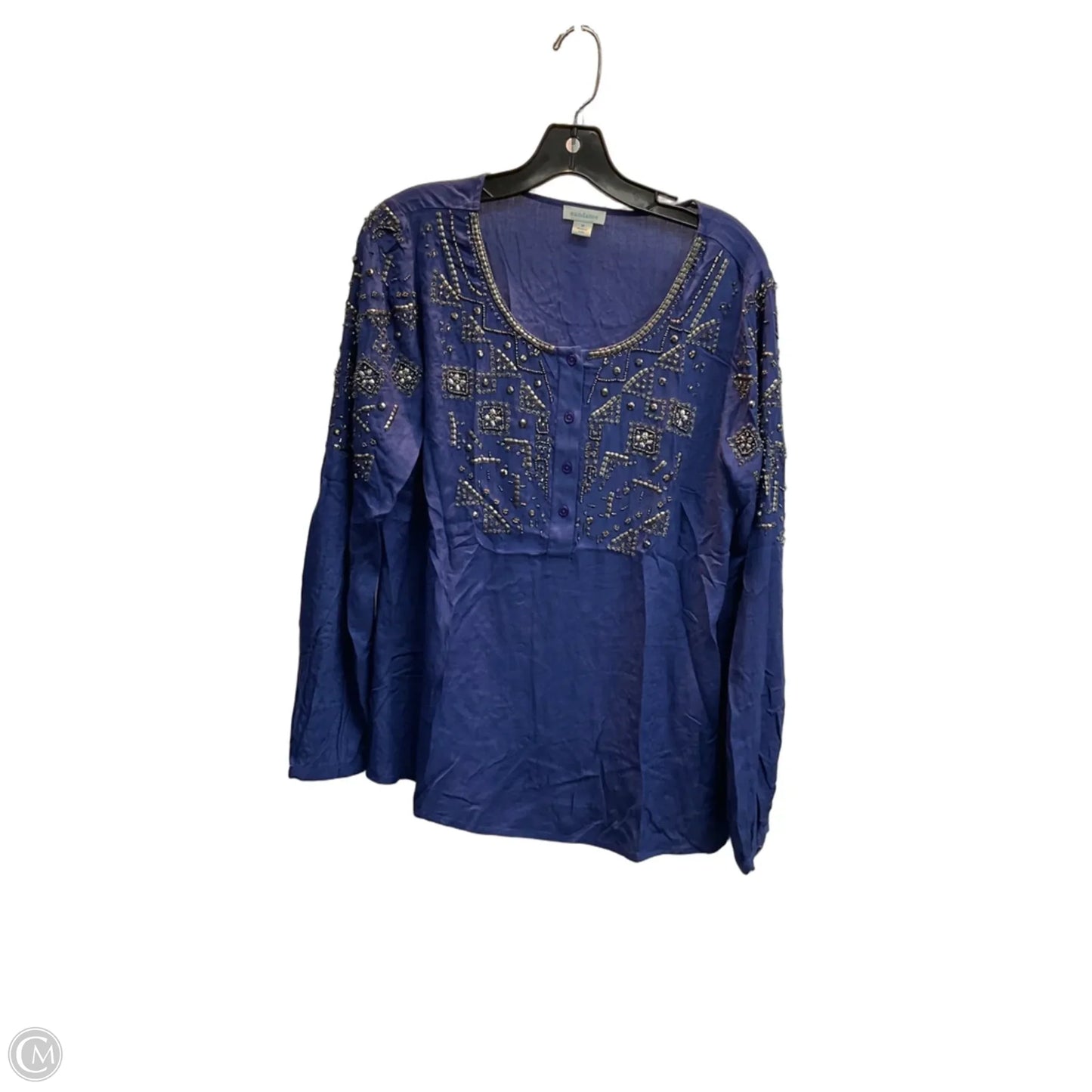 Top Long Sleeve By Sundance In Blue, Size: M