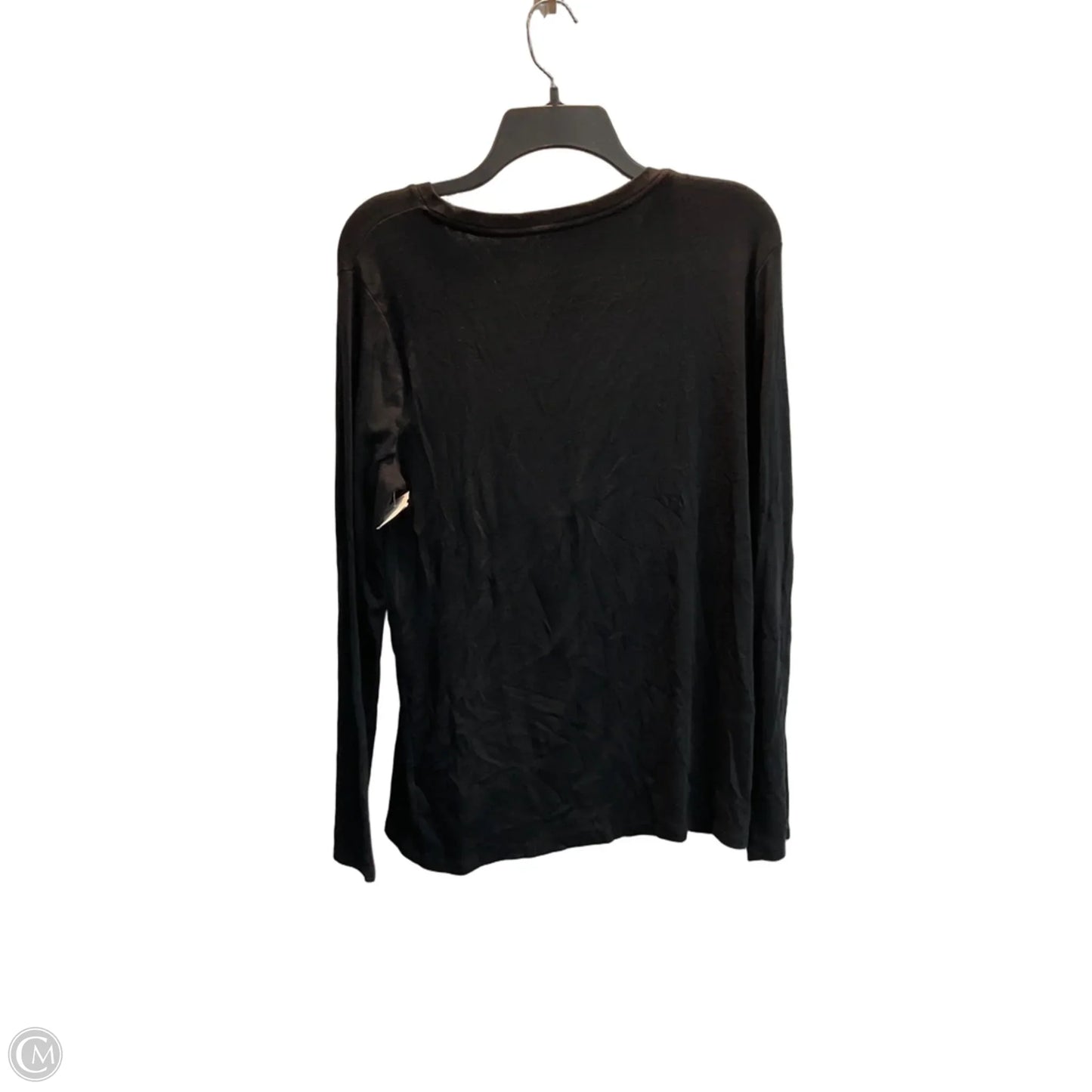Top Long Sleeve Basic By A New Day In Black, Size: Xxl