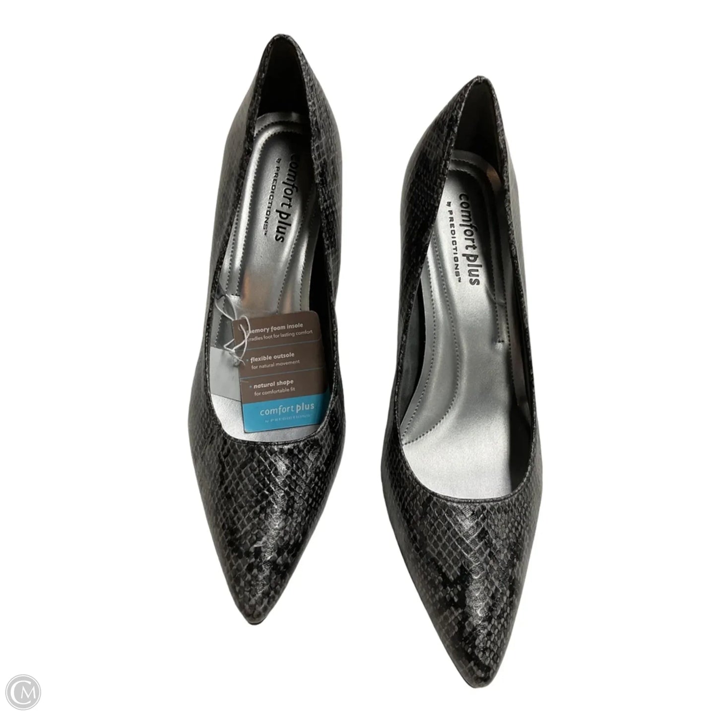 Shoes Heels Kitten By Comfort Plus In Snakeskin Print, Size: 10