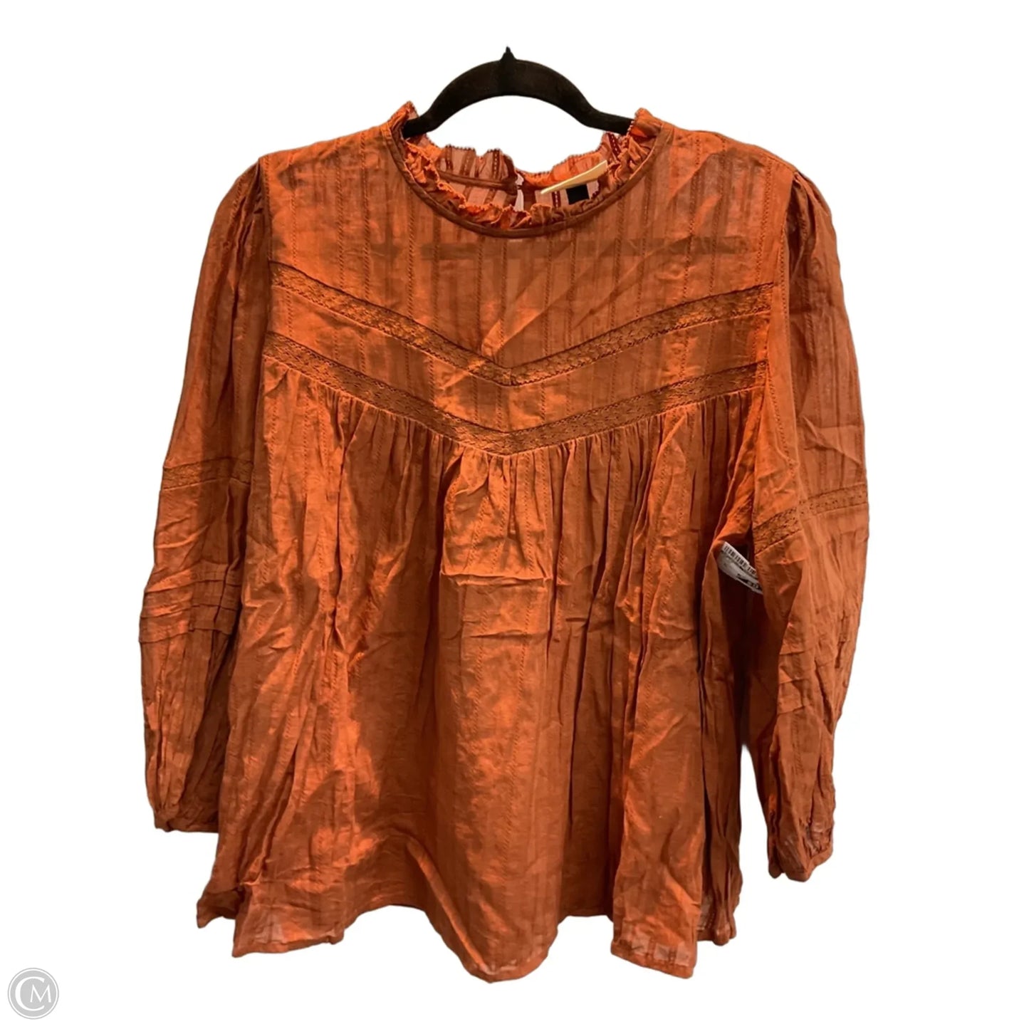Top Long Sleeve By Universal Thread In Orange, Size: Xl
