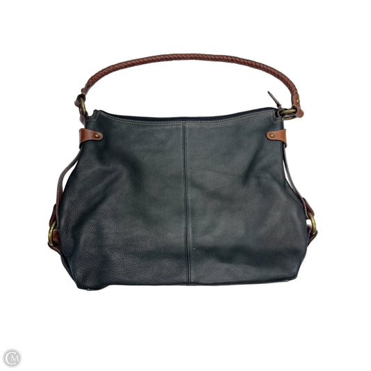 Handbag Leather By Fossil, Size: Medium
