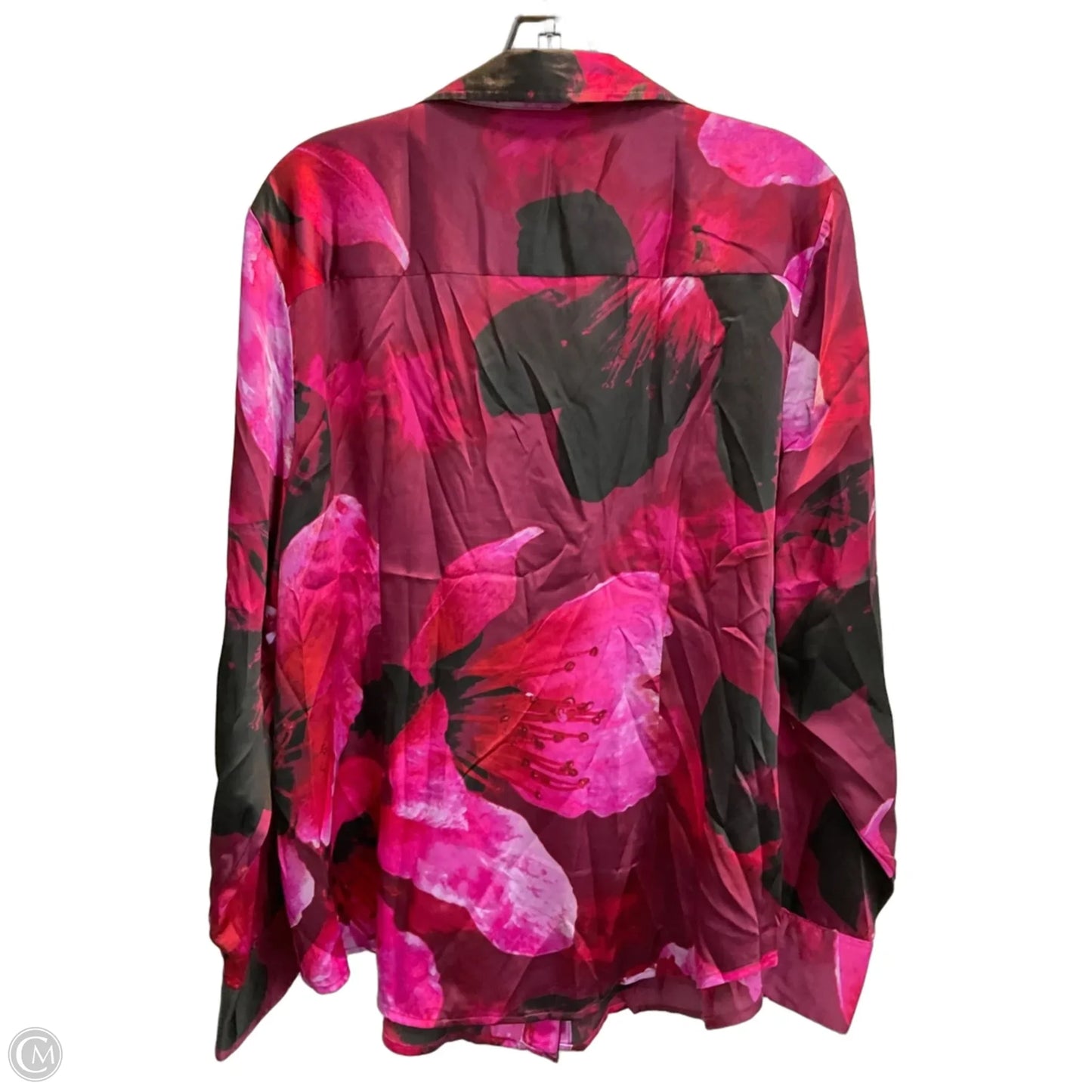 Blouse Long Sleeve By Worthington In Purple, Size: Xxl