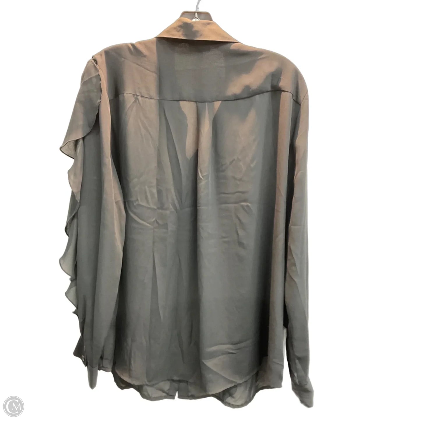 Blouse Long Sleeve By Who What Wear In Black, Size: Xxl