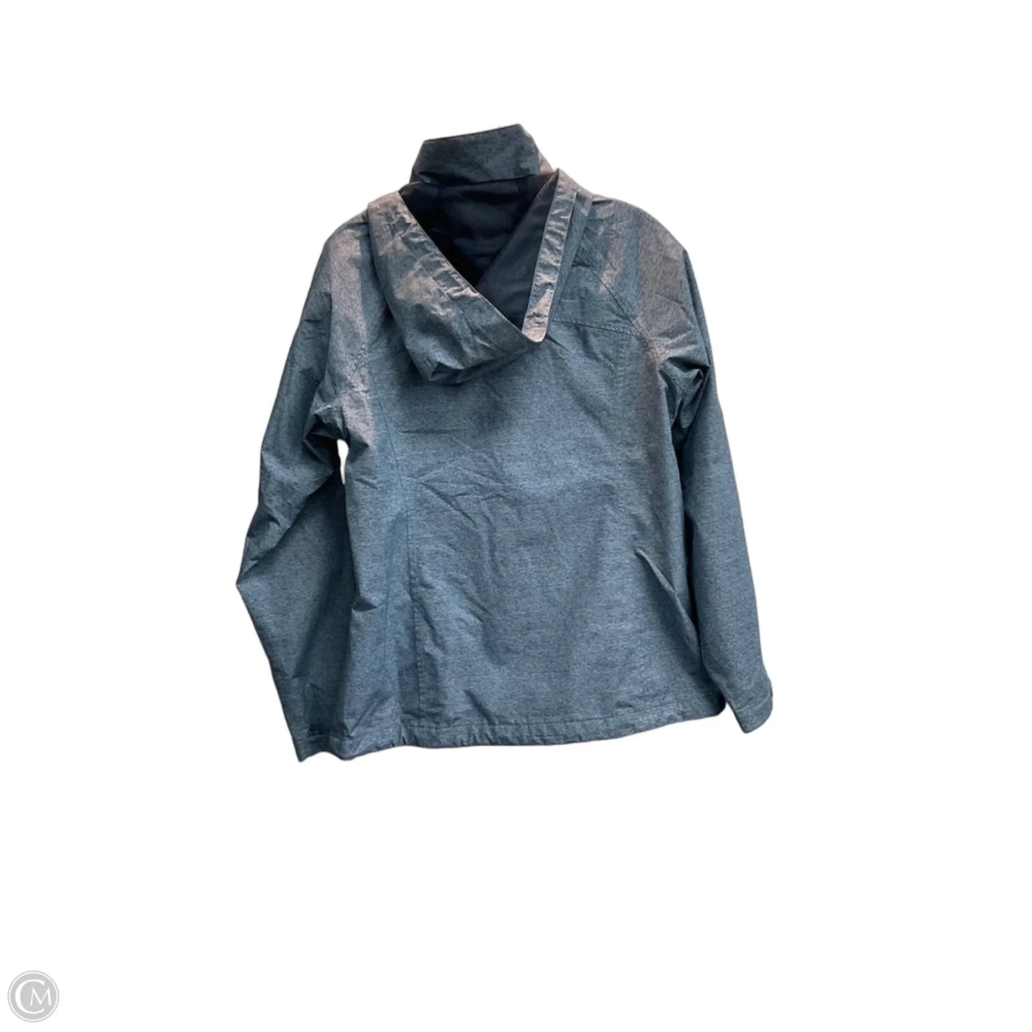 Jacket Windbreaker By Eddie Bauer In Blue, Size: S