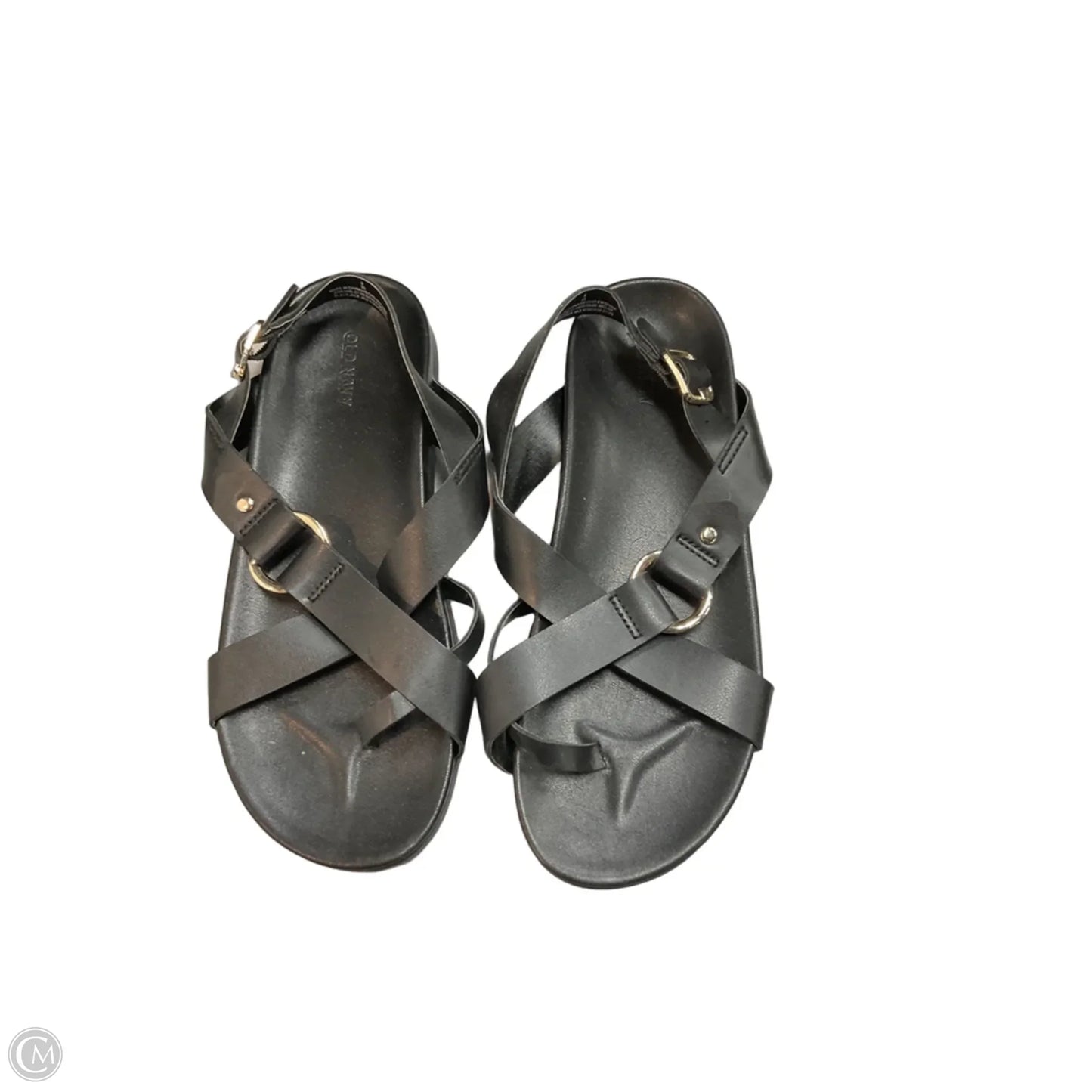 Sandals Flats By Old Navy In Black, Size: 8