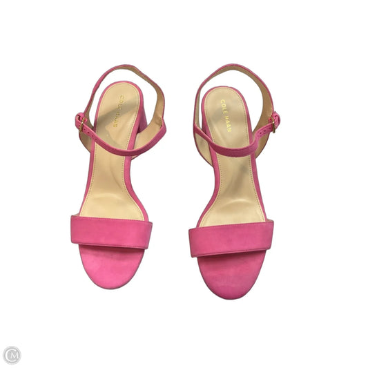 Sandals Heels Block By Cole-haan In Pink, Size: 8.5