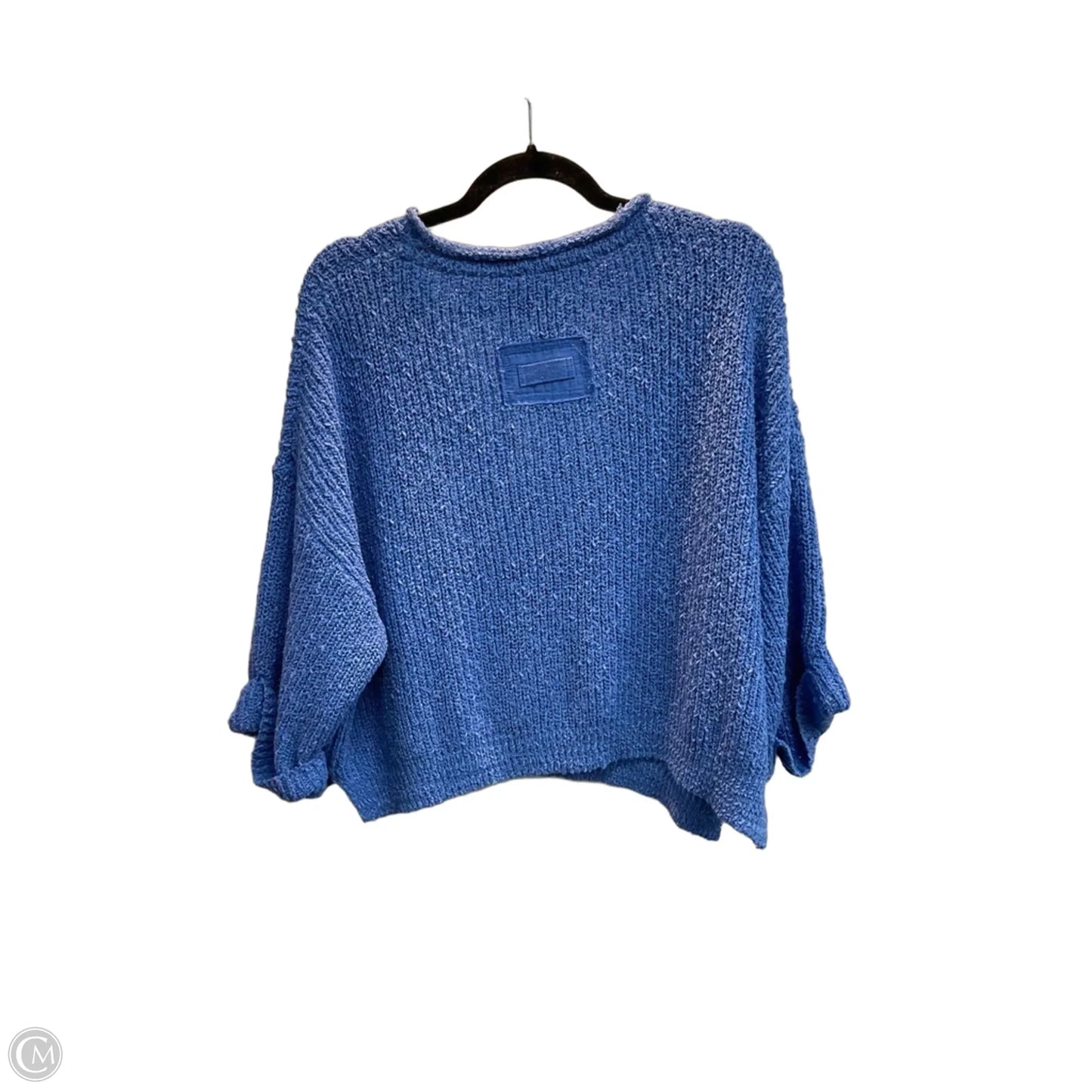 Sweater Short Sleeve By Illa Illa In Blue, Size: M