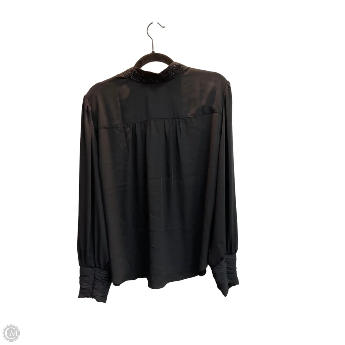 Blouse Long Sleeve By Chicos In Black, Size: Xl