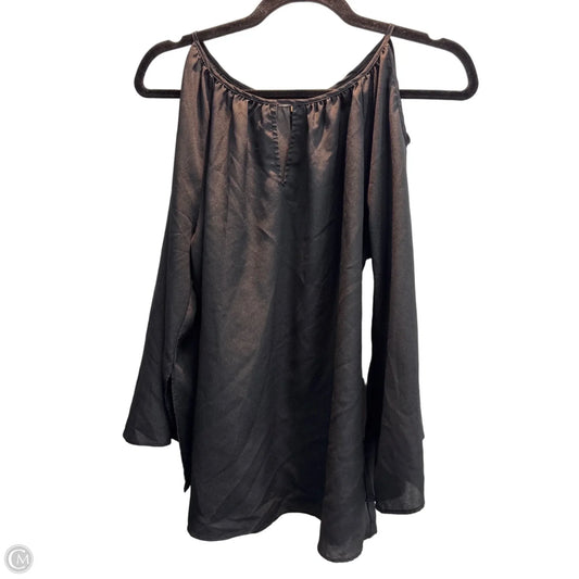 Top Long Sleeve By Milano In Black, Size: M