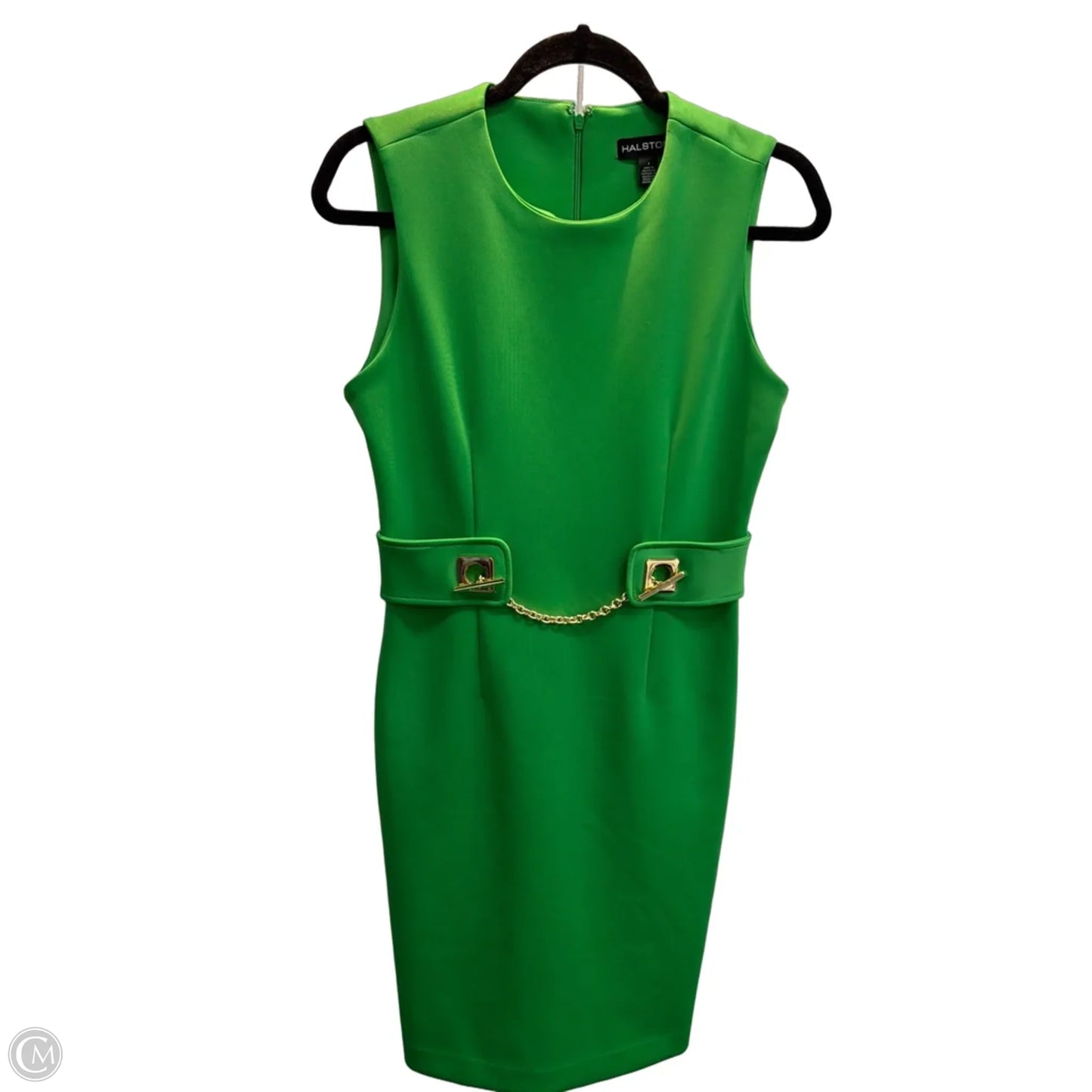 Dress Designer By Halston In Green, Size: S