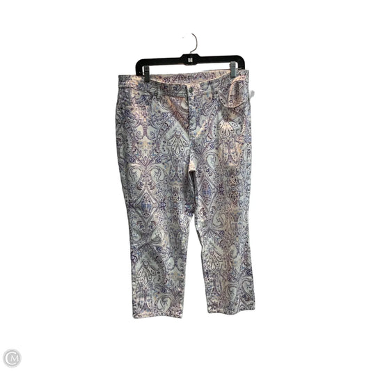 Pants Cropped By Chicos In Paisley Print, Size: 12p