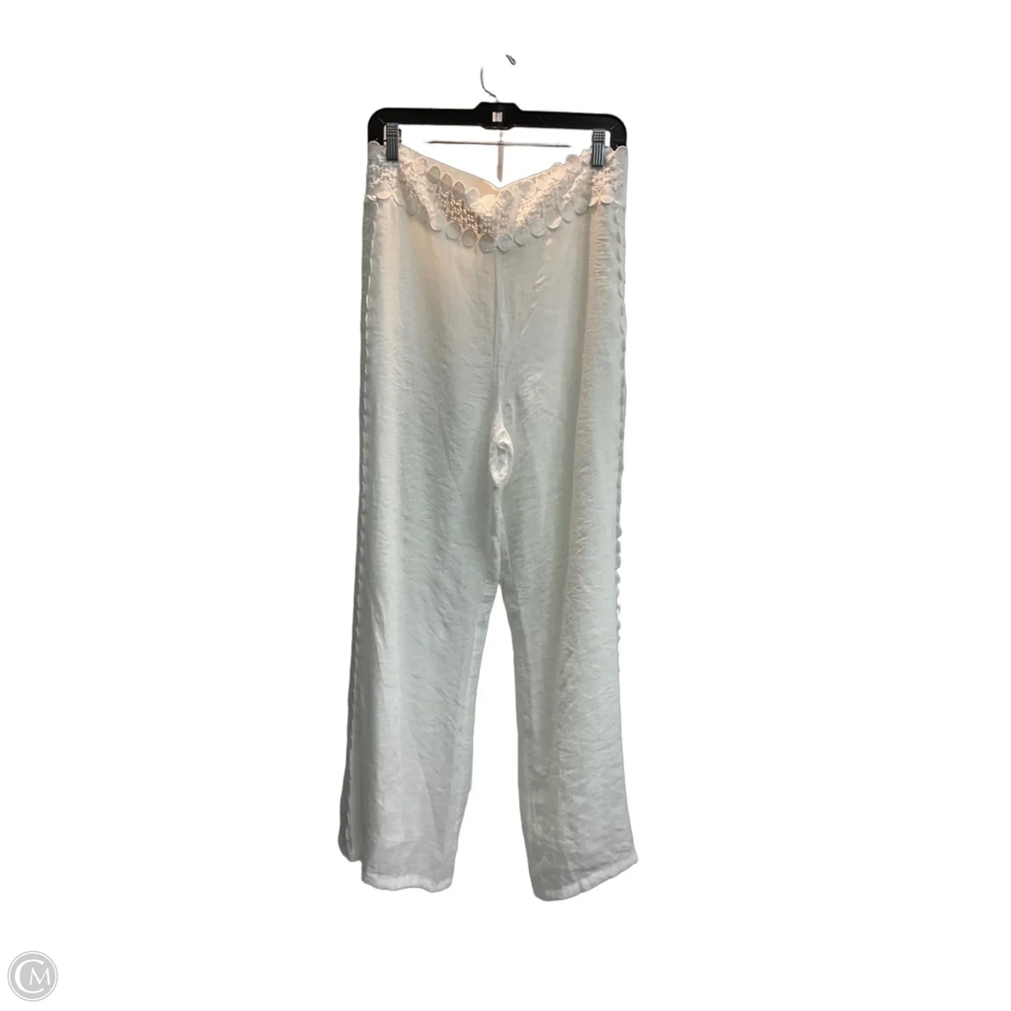 Pants Wide Leg By Krazy Kat In White, Size: 12