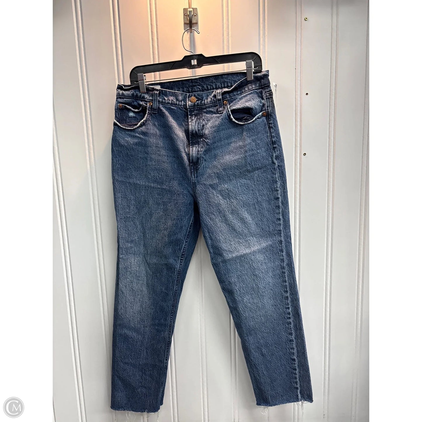 Jeans Straight By Gap In Blue, Size: 14