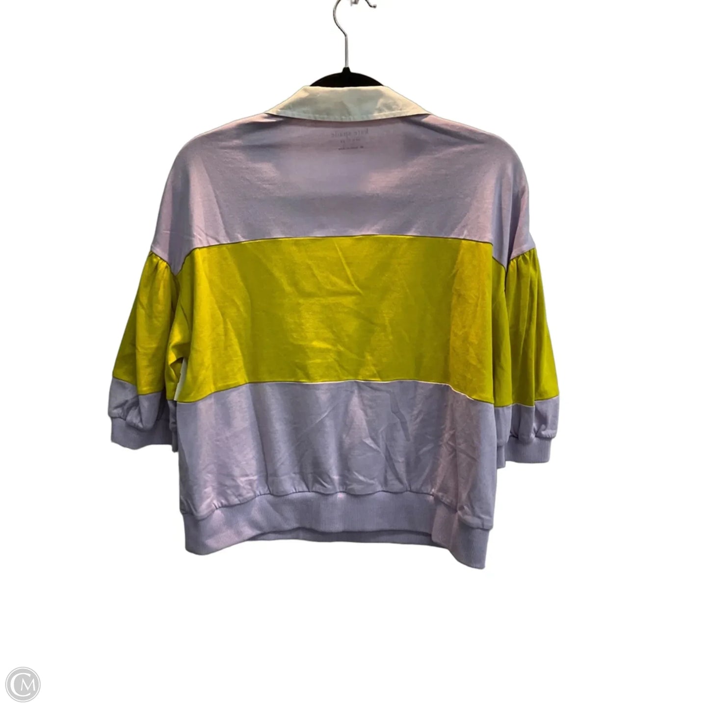 Top Short Sleeve Designer By Kate Spade In Striped Pattern, Size: M