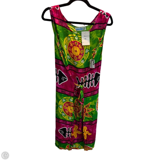 Dress Casual Midi By Clothes Mentor In Tropical Print, Size: Xxl