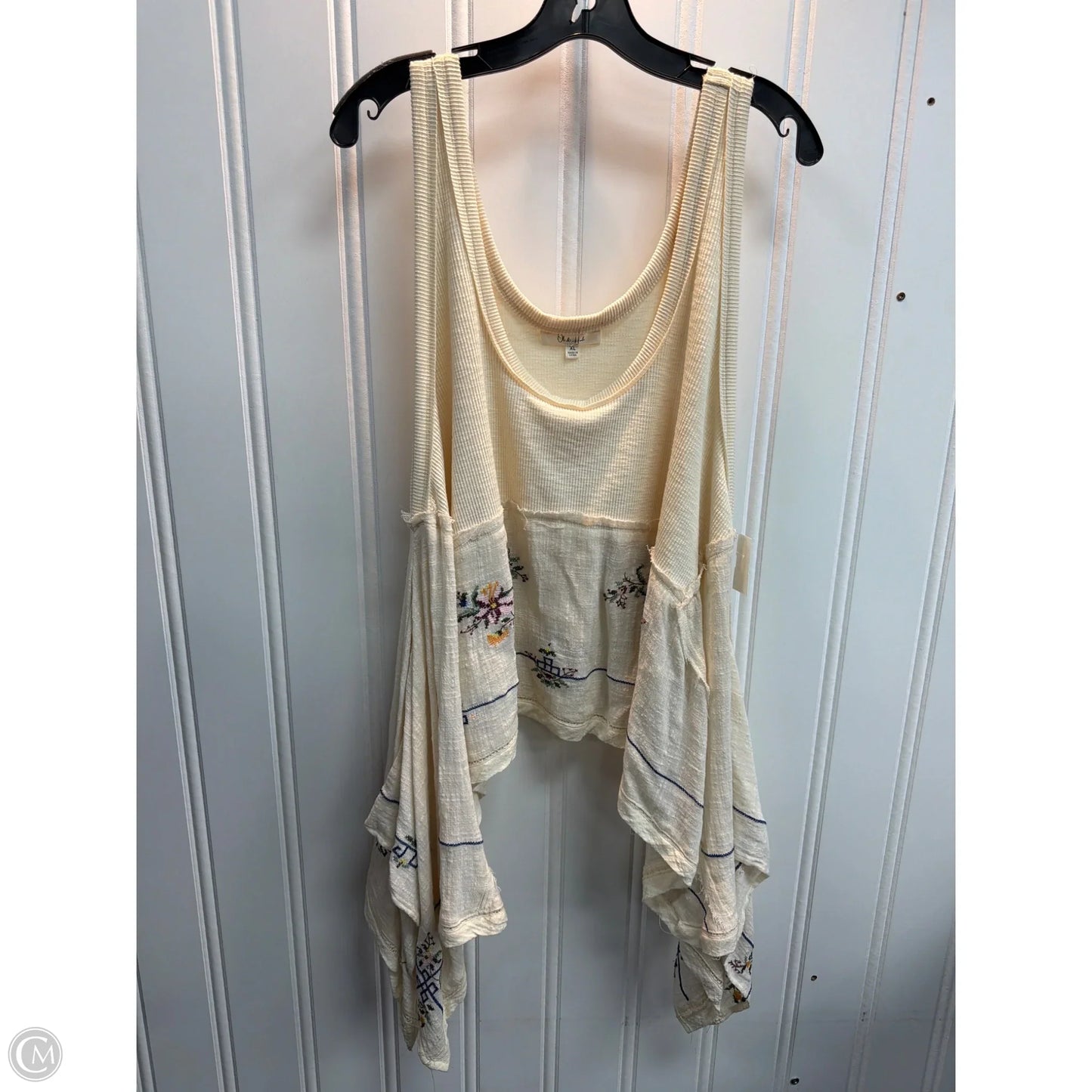 Top Sleeveless By Oli & Hali In Cream, Size: Xl