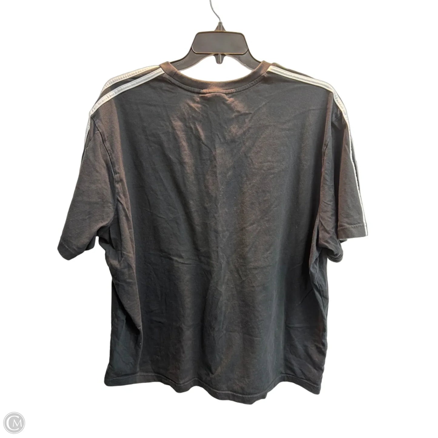 Top Short Sleeve Basic By Adidas In Black, Size: 4x
