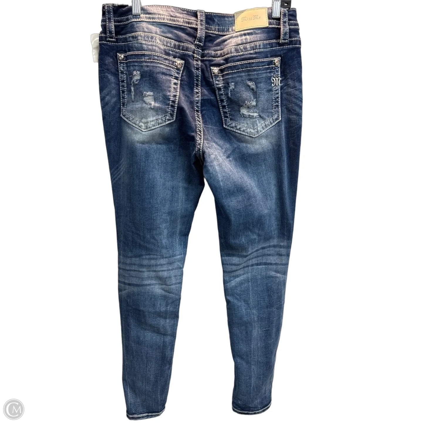 Jeans Skinny By Miss Me In Blue, Size: 14